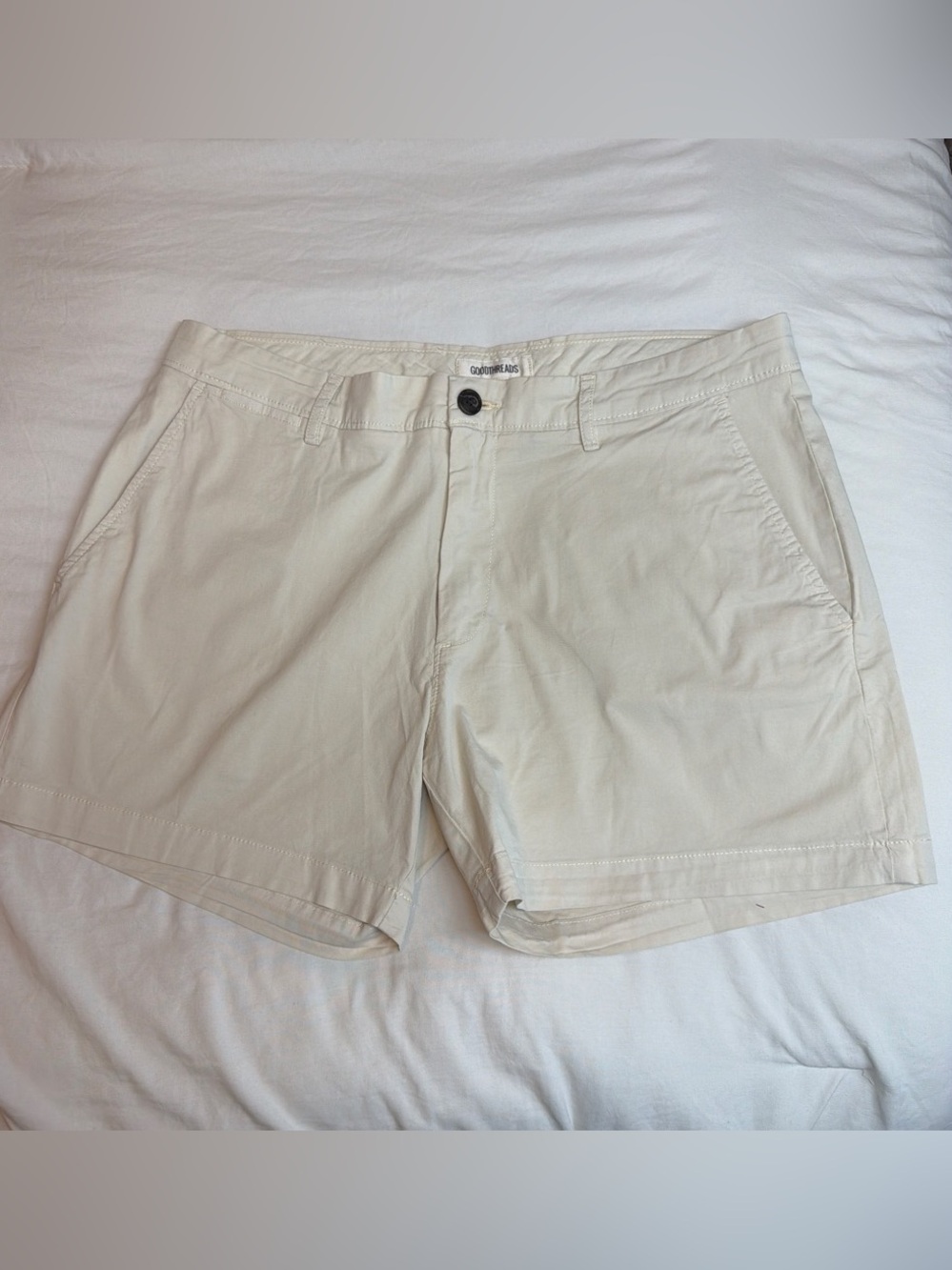 Goodthreads Men's Cream Chino Shorts
